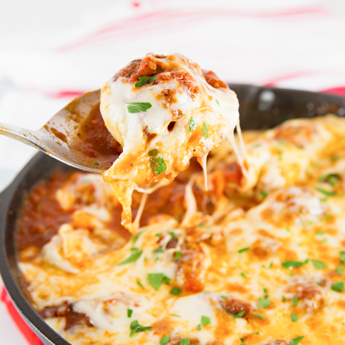 Cheesy Meatball Bake