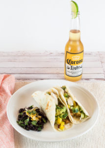 Chicken Soft Tacos with Mango Salsa