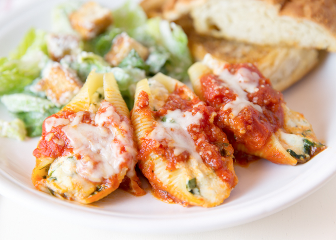 Ricotta & Spinach Stuffed Shells