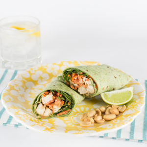 Thai Peanut Chicken Wraps