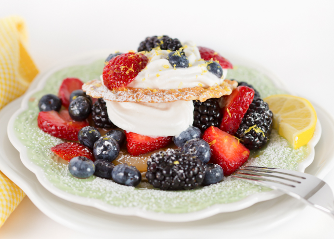 Fruit Topped Pizzelles