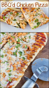 Grilled BBQ'd Chicken Pizza