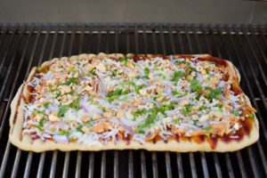 Grilled BBQ Chicken Pizza