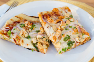 Grilled BBQ Chicken Pizza