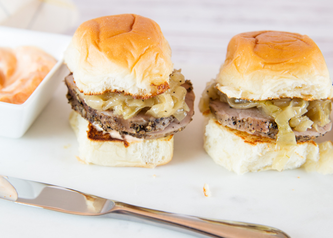 Peppered Pork Sliders