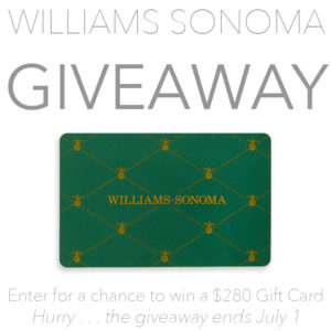William Sonoma gift card giveaway