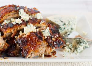 Blue Cheese BBQ'd Ribs