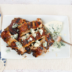 Blue Cheese BBQ'd Ribs