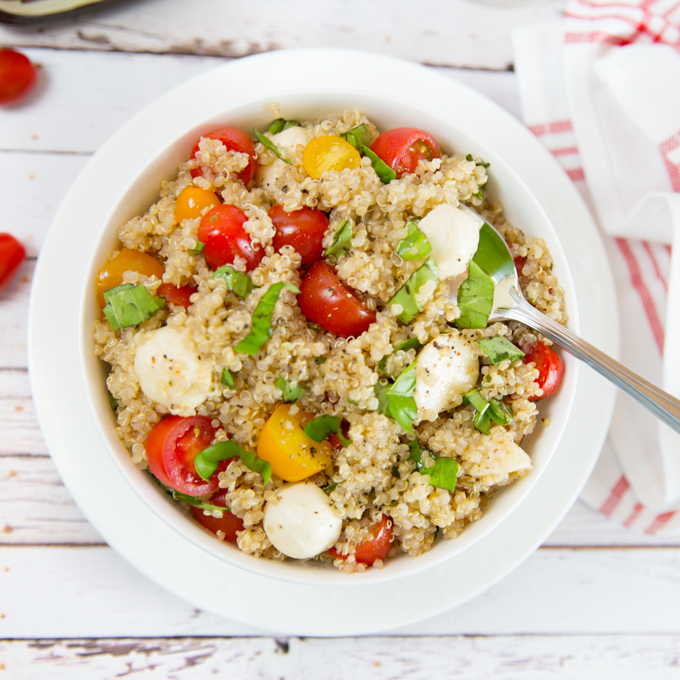 Quinoa Caprese Salad