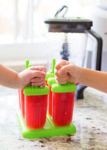 Watermelon Lime Popsicles