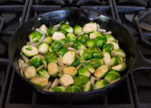 Brussel Sprouts with Bacon & Cranberry