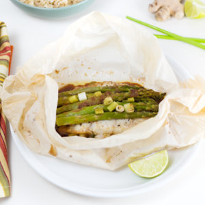 Cod & Asparagus en Papillote