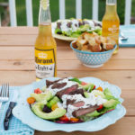 Grilled Skirt Steak w/Creamy Blue Cheese Dressing