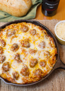 Baked Spaghetti & Meatballs