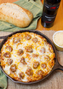 Baked Spaghetti & Meatballs