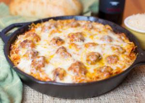 Baked Spaghetti & Meatballs