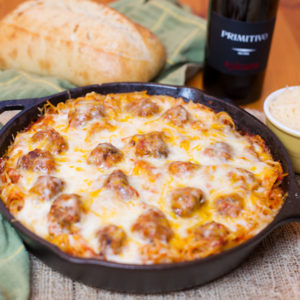 Baked Spaghetti & Meatballs