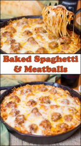Baked Spaghetti & Meatballs