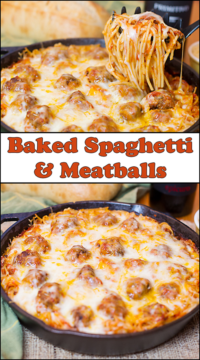 Baked Spaghetti & Meatballs from www.joyineveryseason.com. Top your regular spaghetti & meatballs with lots of cheese and bake until hot and bubbly. Baked Spaghetti & Meatballs | baked spaghetti | baked spaghetti and meatballs | spaghetti & meatballs | pasta | meatballs | comfort food
