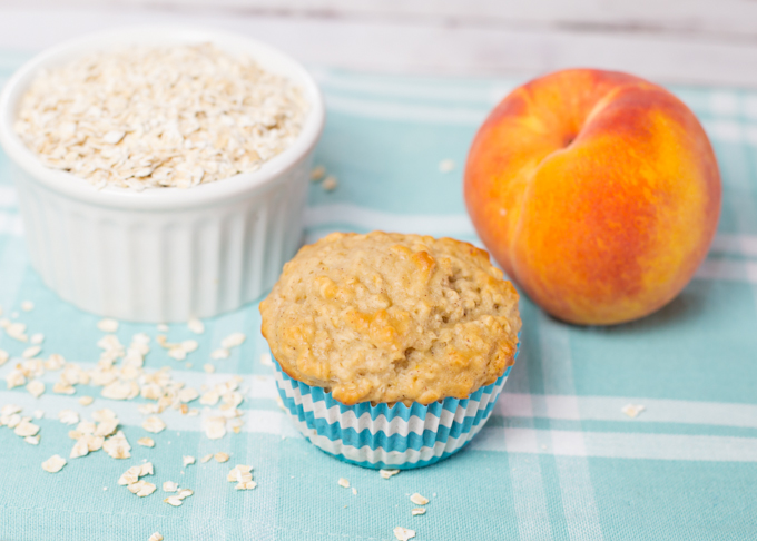 Oatmeal Peach Muffin