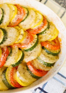 Potato, Tomato, Squash Bake