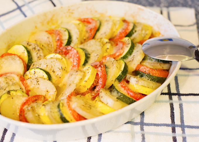 Potato, Tomato, Squash Bake - Joy In Every Season