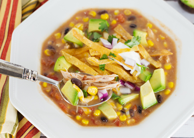 Chicken Tortilla Soup (Sopa de Tortilla con Pollo) - Joy In Every Season