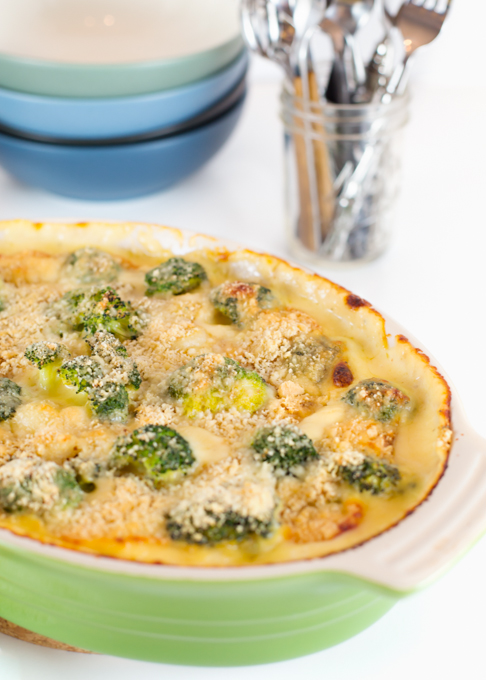 Baked Four Cheese Gnocchi w/Broccoli