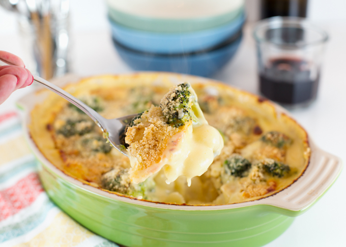 Baked Four Cheese Gnocchi w-Broccoli-4