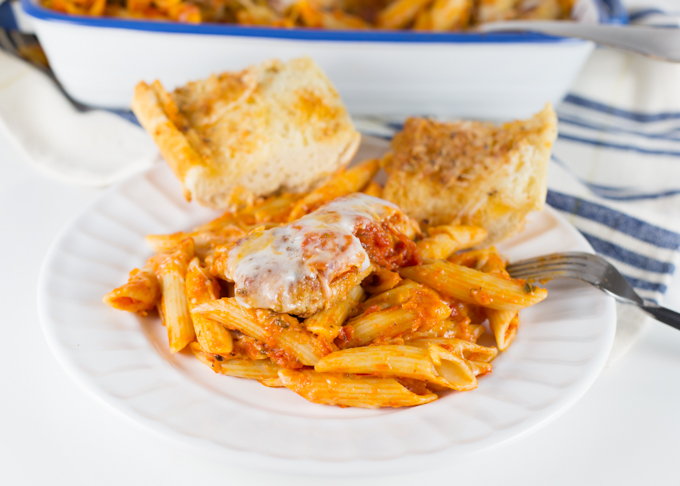 Chicken Parmesan w/Penne Pasta - Joy In Every Season