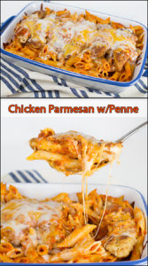 Chicken Parmesan w/Penne Pasta