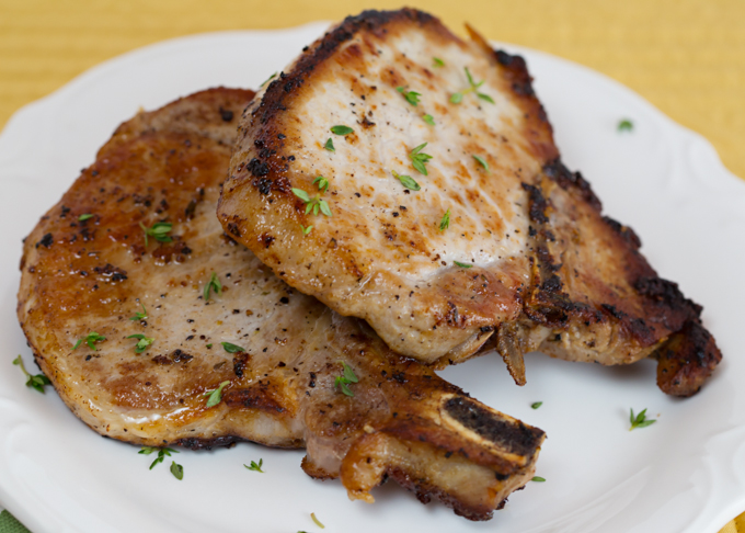 Garlic Thyme Pork Chops