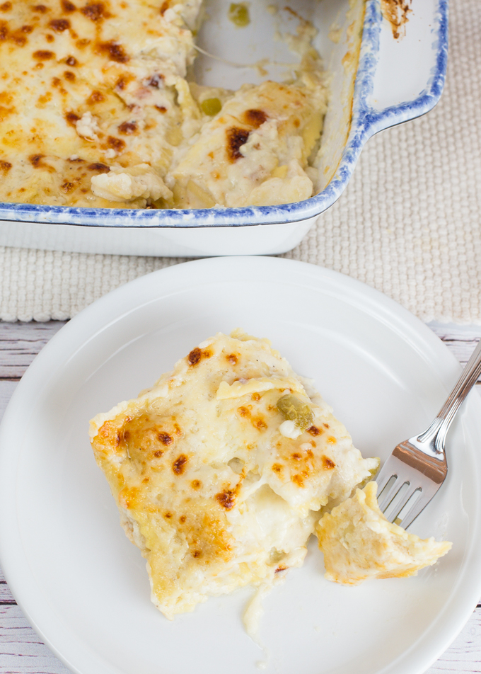 White Chicken Ravioli Bake (a.k.a. Mock Lasagna) - Joy In Every Season