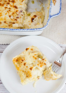 White Chicken Ravioli Bake