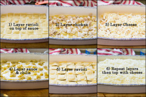 White Chicken Ravioli Bake