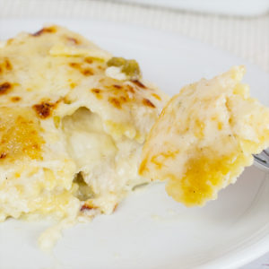 White Chicken Ravioli Bake