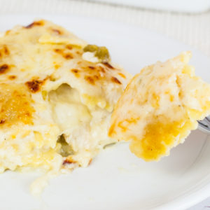 White Chicken Ravioli Bake