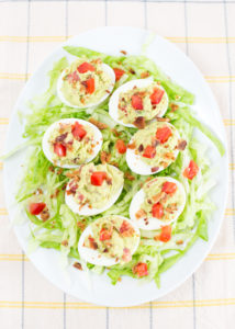 Avocado BLT Deviled Eggs