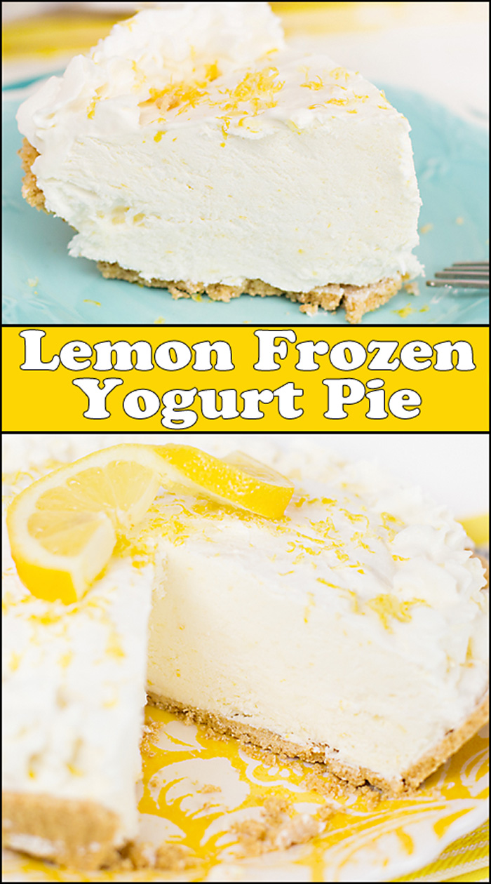 Lemon Frozen Yogurt Pie - Joy In Every Season