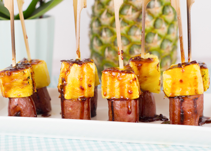 Sausage & Pineapple Appetizer Kabobs