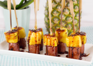 Sausage & Pineapple Appetizer Kabobs