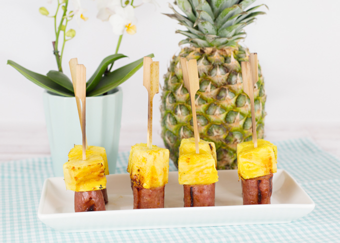 Sausage & Pineapple Kabobs