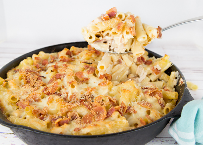 Chicken Alfredo Bake