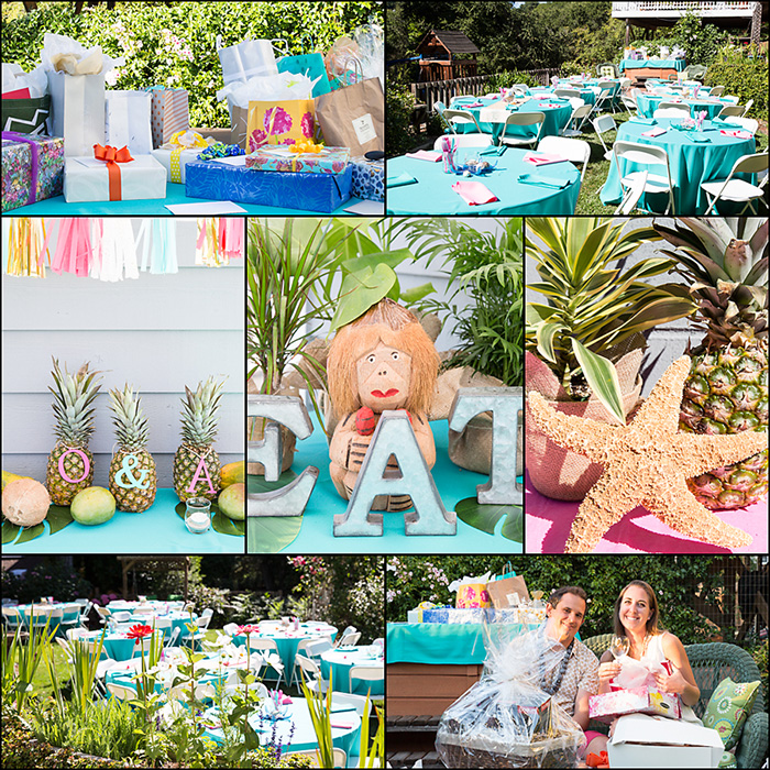 Aloha Themed Wedding Shower