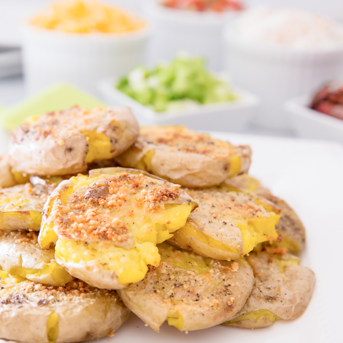 Loaded Smashed Potatoes