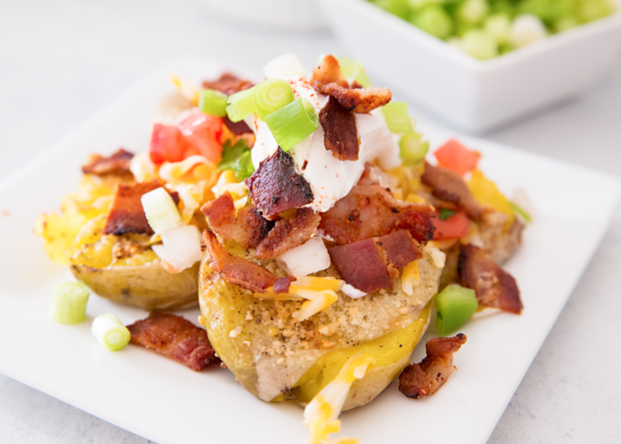 Loaded Smashed Potatoes