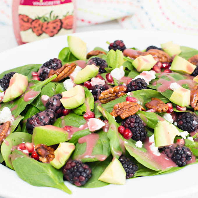 Blackberry Spinach Salad