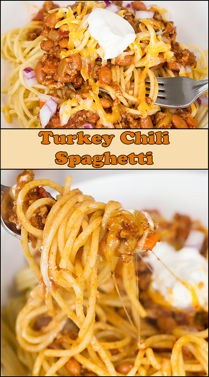 Turkey Chili Spaghetti