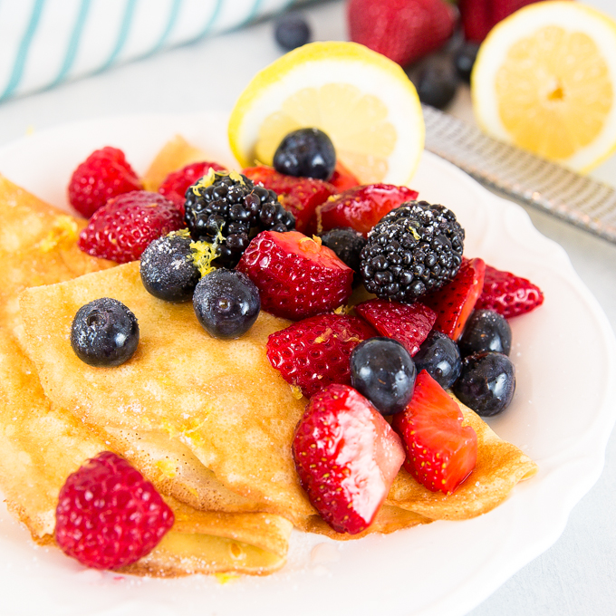 Lemon Berry Crepes