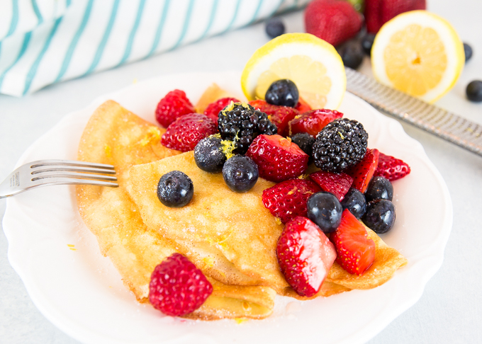 Lemon Berry Crepes